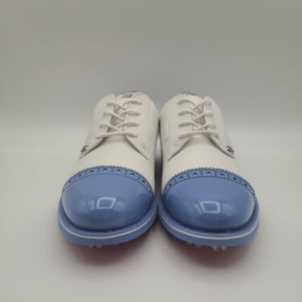 G/Fore Gallivanter Cap-Toe Women's Size 6 Snow Vista Blue Golf Shoes G4LS22EF04 - Picture 3 of 10